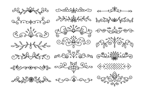 Download Hand Drawn Flourishes Divider - Hand drawn Collection